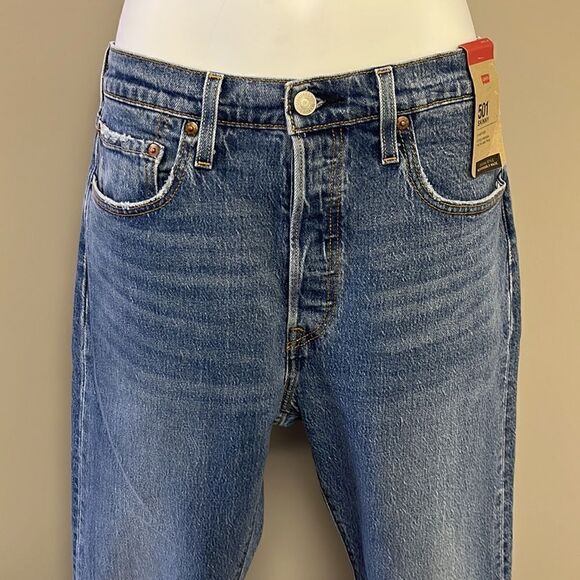 Levi’s Women’s 501 S High-Rise Skinny 5-Pocket Jeans- 31 X 28 - Picture 4 of 16